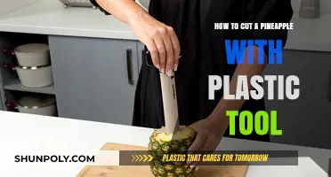 Effortless Pineapple Cutting: Master the Technique with a Plastic Tool