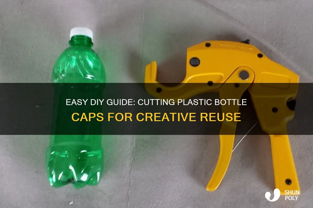 how to cut a plastic bottle cap