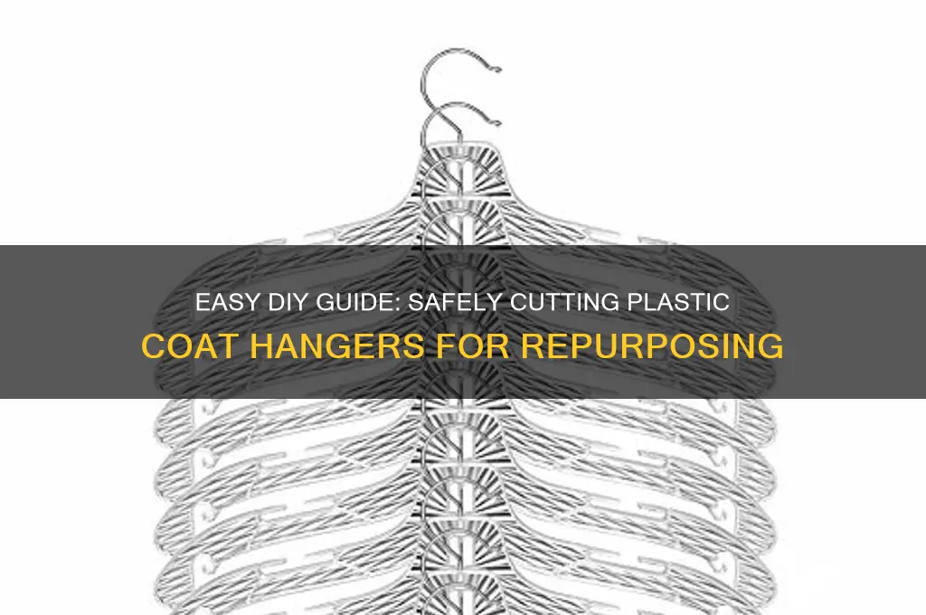 how to cut a plastic coat hanger