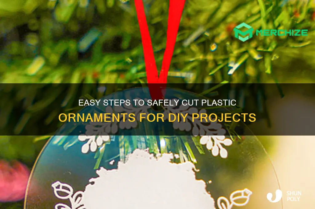 how to cut a plastic ornament