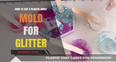 DIY Glitter Mold: Cutting Plastic Sheets for Sparkling Creations