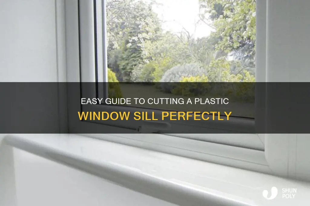 how to cut a plastic window sill