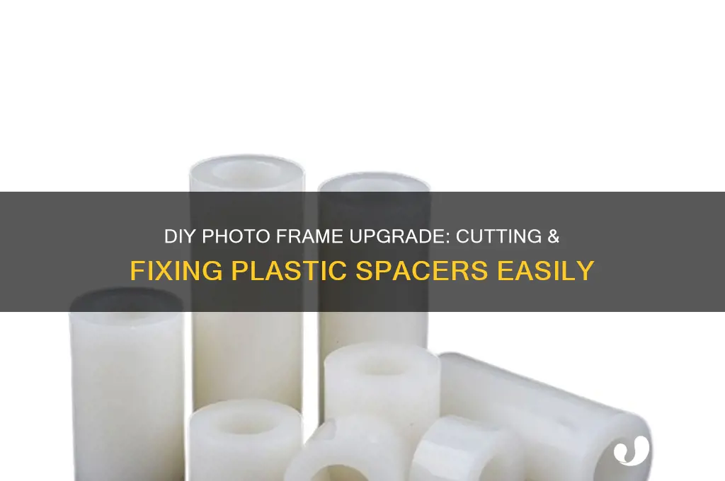 how to cut and fix plastic spacers to photo frame