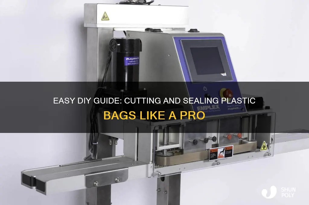 how to cut and seal plastic bags