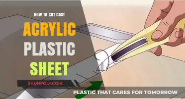 Mastering the Art of Cutting Cast Acrylic Plastic Sheets