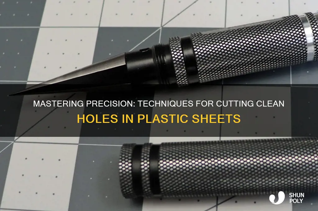 how to cut clean holes in plastic