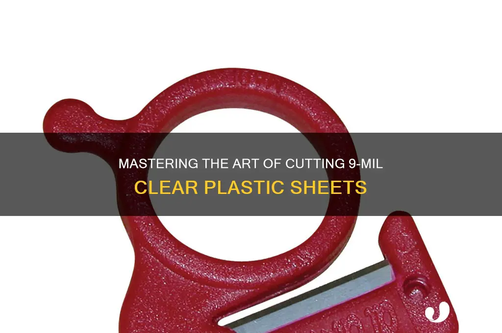 how to cut clear plastic 9 mils