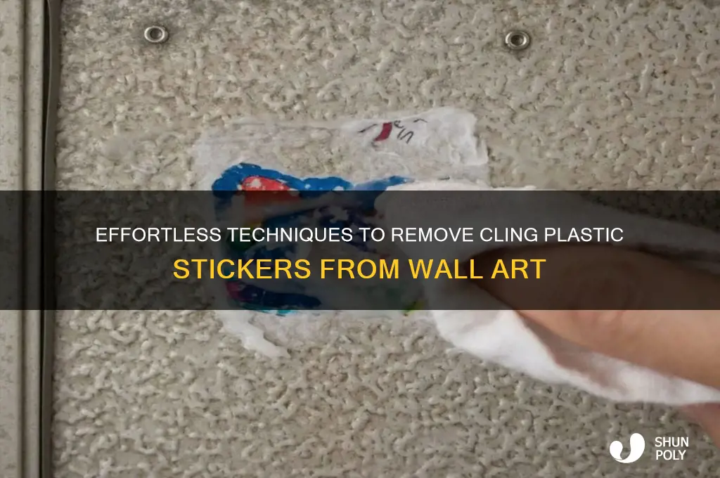 how to cut cling plastic stickers wall art