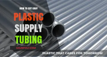 Easy Guide to Cutting Gray Plastic Supply Tubing for DIY Projects
