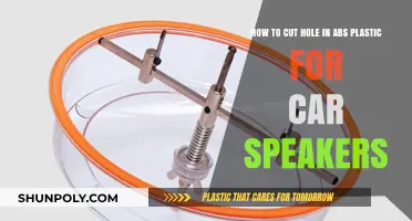 DIY Car Speaker Upgrade: Cutting Holes in ABS Plastic Easily