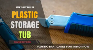 Easy DIY Guide: Cutting a Hole in Plastic Storage Tubs
