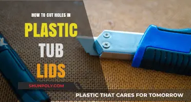 Easy DIY Guide: Cutting Perfect Holes in Plastic Tub Lids