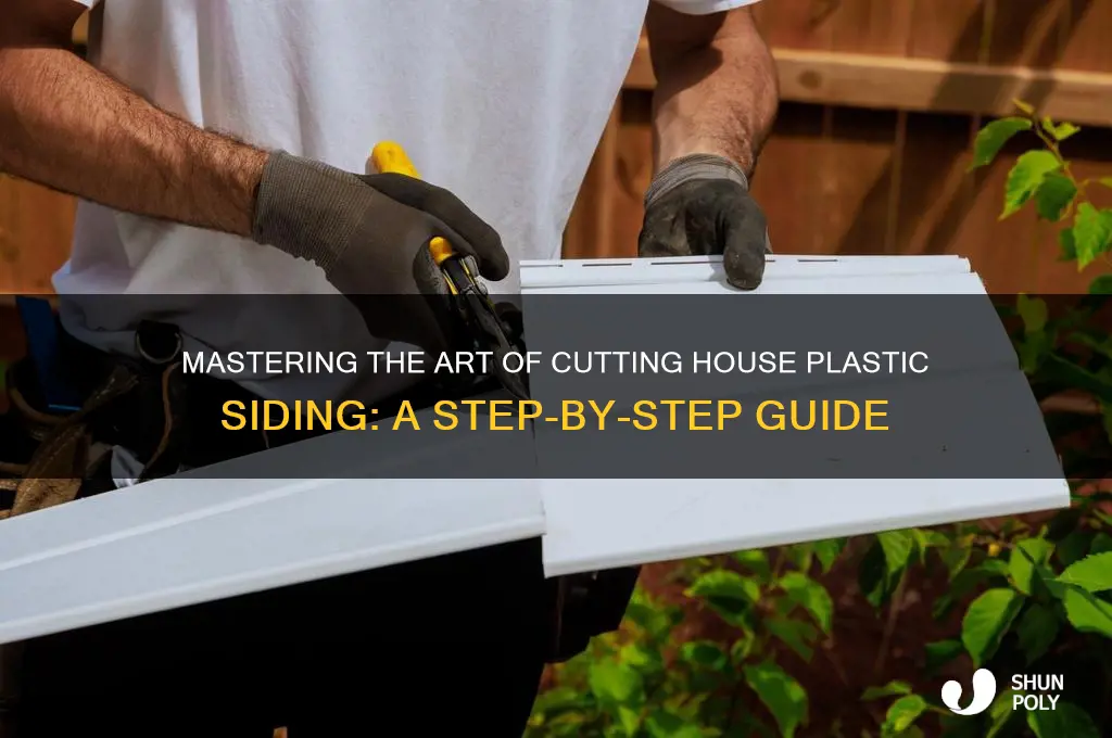 how to cut house plastic siding