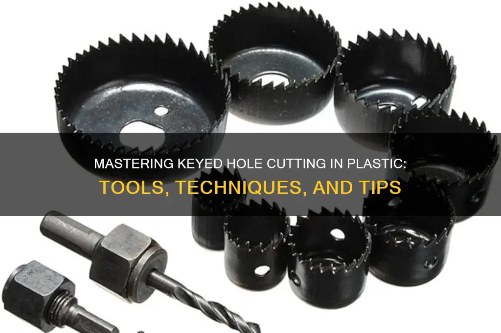 how to cut keyed hole in plastic