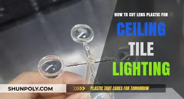 DIY Ceiling Tile Lighting: Cutting Lens Plastic for Perfect Illumination
