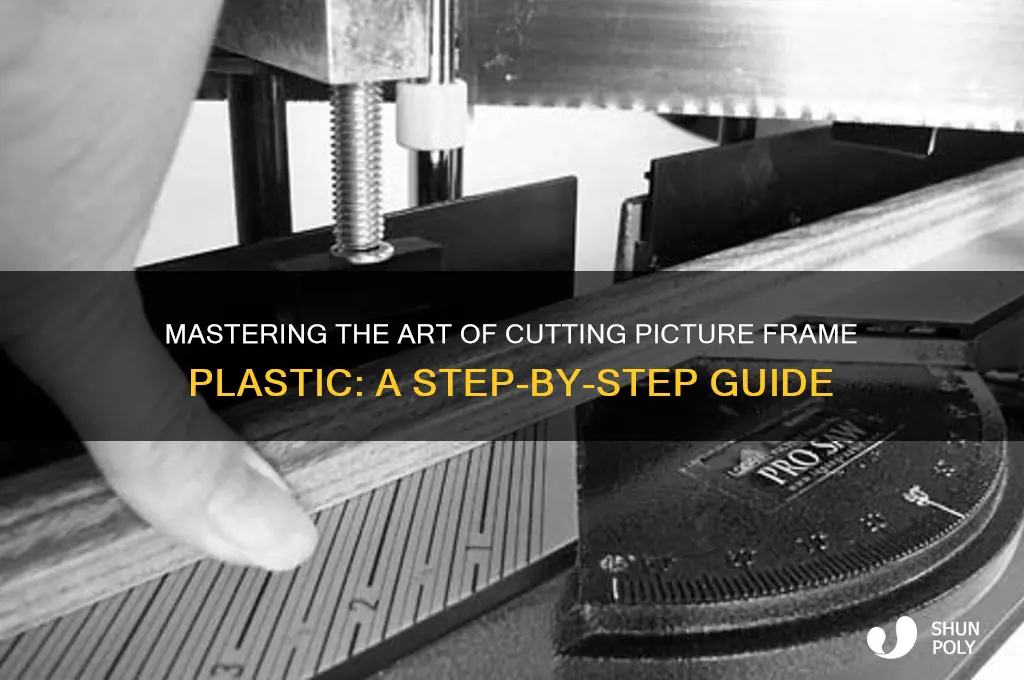 how to cut picture frame plastic