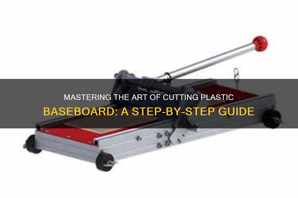 how to cut plastic baseboard