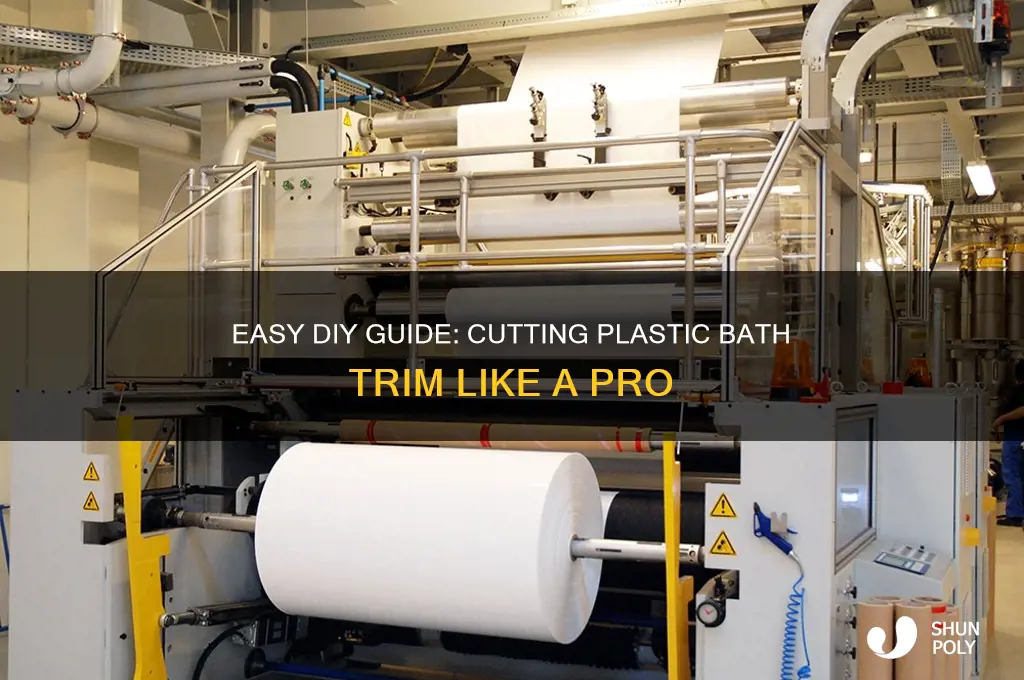 how to cut plastic bath trim