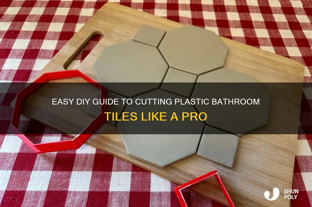 how to cut plastic bathroom tile