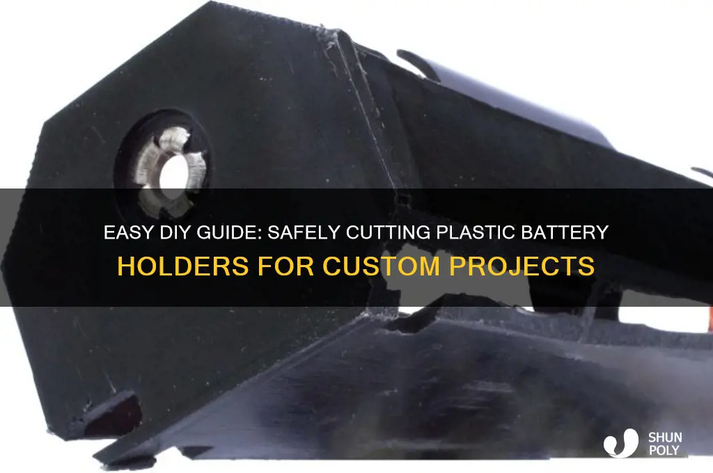 how to cut plastic battery holder