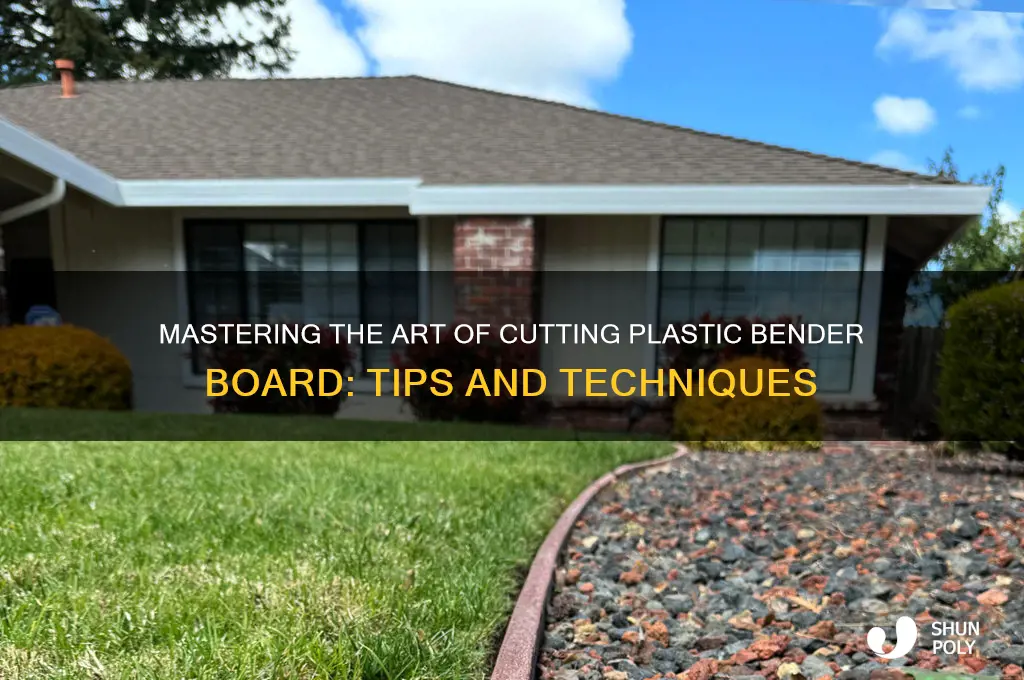 how to cut plastic bender board