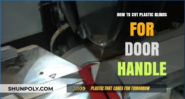 Easy DIY Guide: Cutting Plastic Blinds for Door Handle Installation