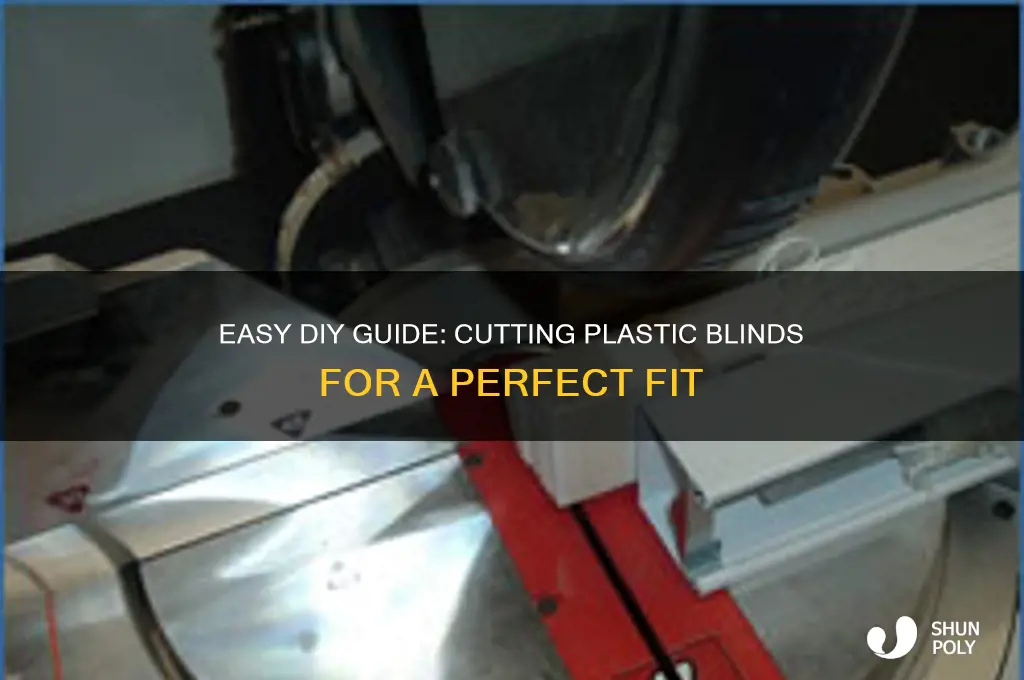 how to cut plastic blinds