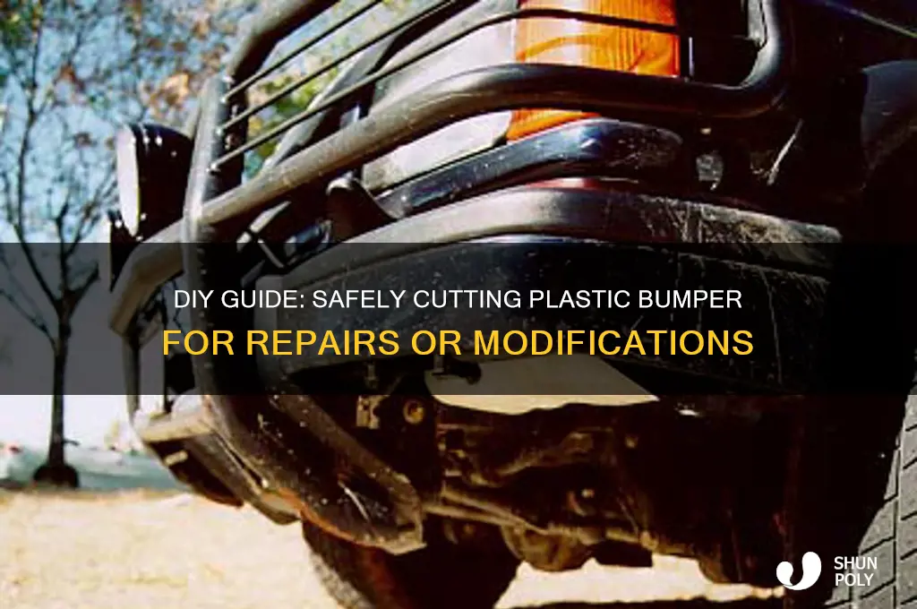 how to cut plastic bumper