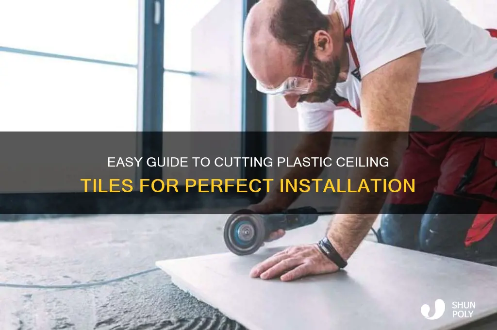 how to cut plastic ceiling tile