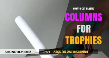 Mastering Trophy Assembly: Cutting Plastic Columns for Perfect Trophies