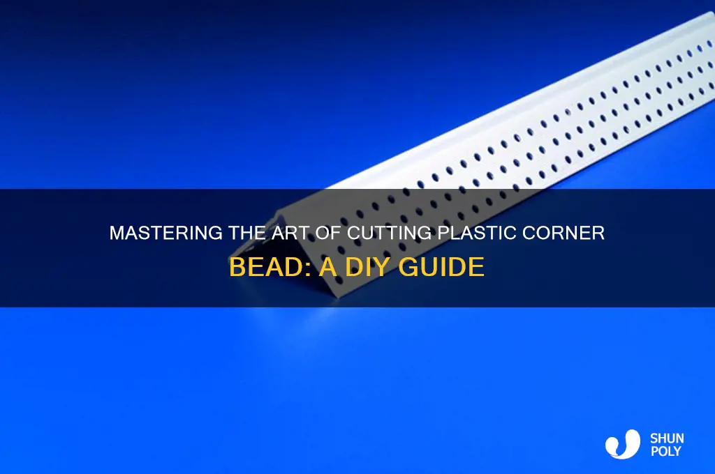 how to cut plastic corner bead