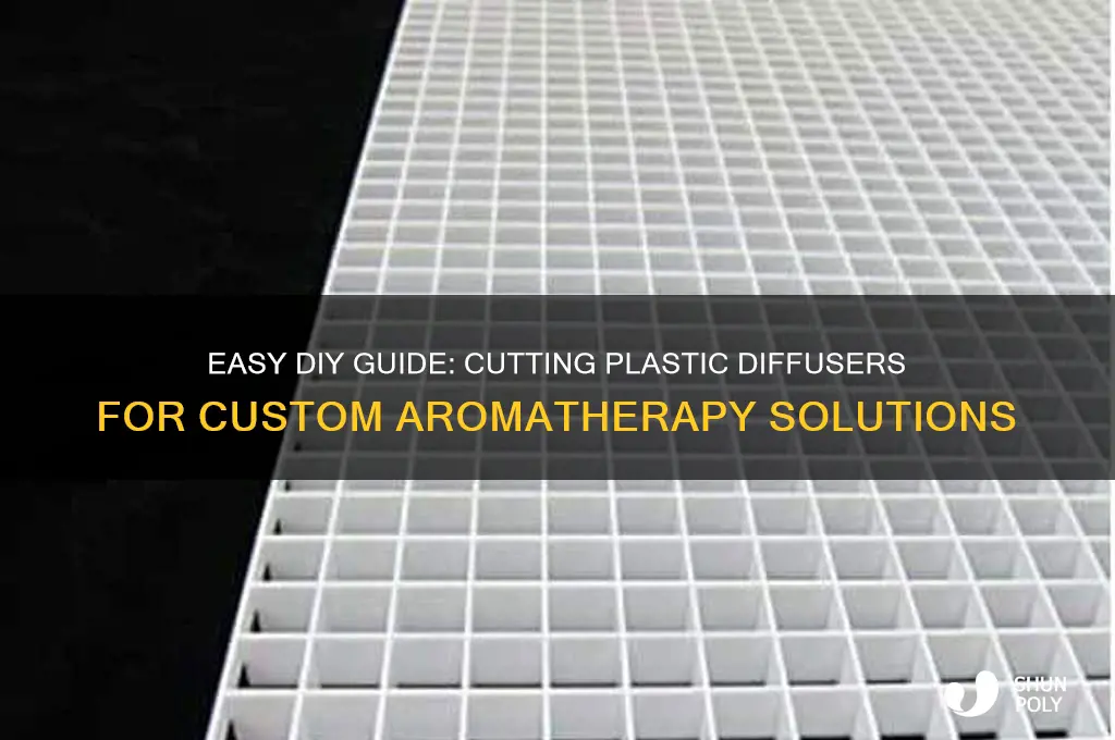 how to cut plastic diffuser