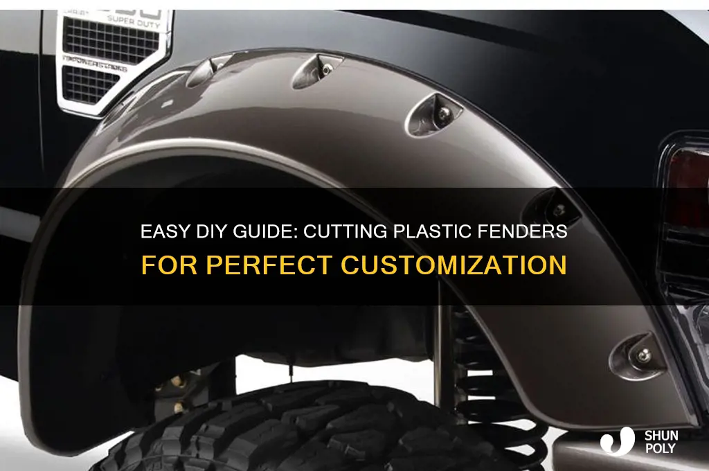 how to cut plastic fender