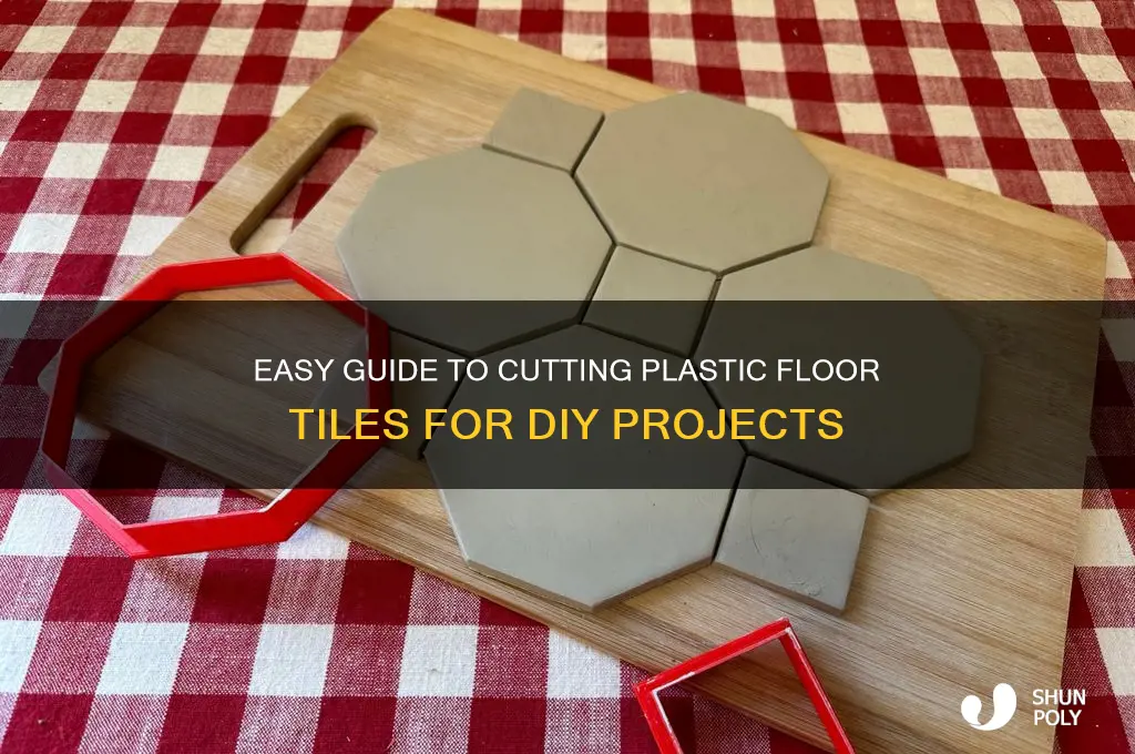 how to cut plastic floor tiles