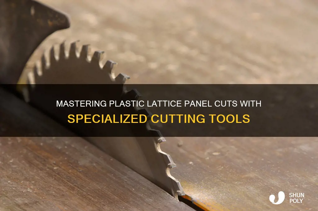 how to cut plastic lattice panels with plastic cutting tool