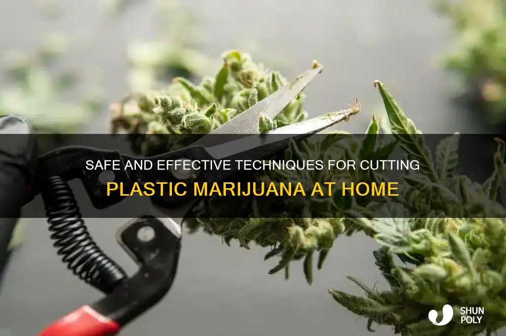 how to cut plastic marijuana