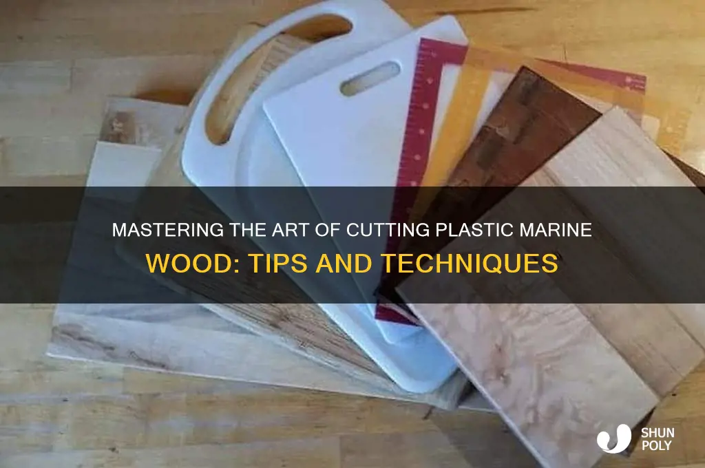 how to cut plastic marine wood