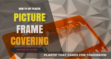 Easy Steps to Safely Cut Plastic Picture Frame Covering
