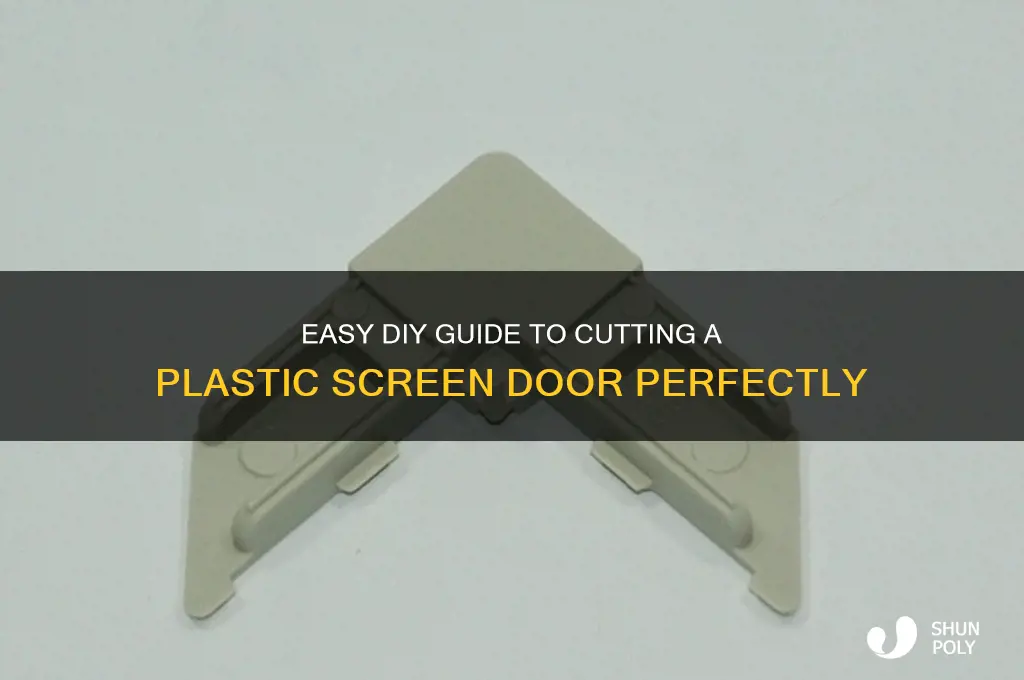 how to cut plastic screen door