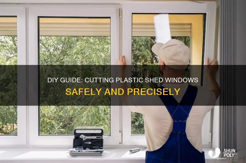 how to cut plastic shed windows