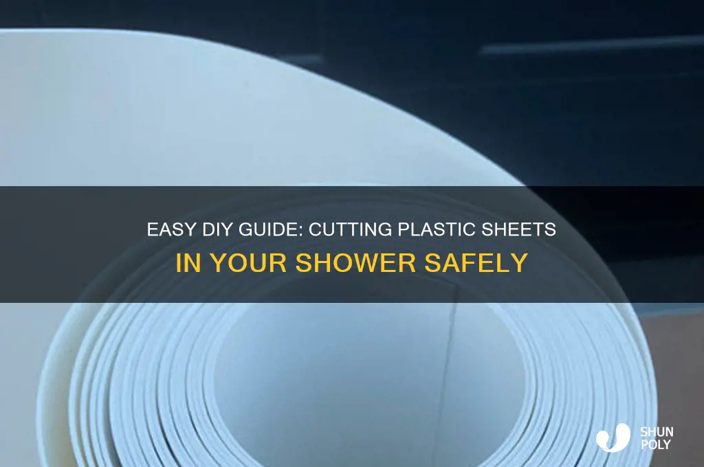 how to cut plastic sheets in whower