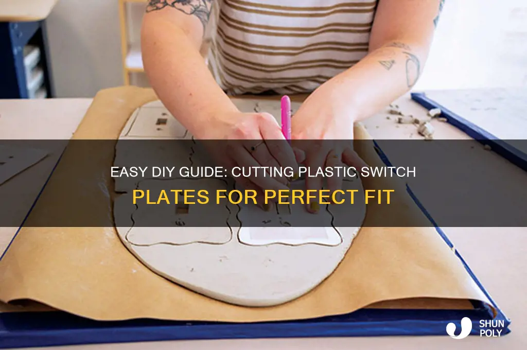 how to cut plastic switch plate