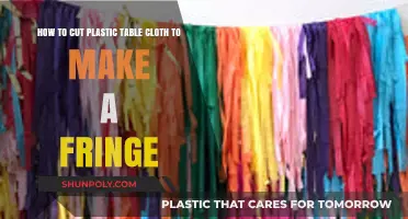 DIY Fringe Tutorial: Cutting Plastic Tablecloth for Creative Decor