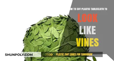 Crafting Nature: Cutting Plastic Tablecloths into Realistic Vine Shapes