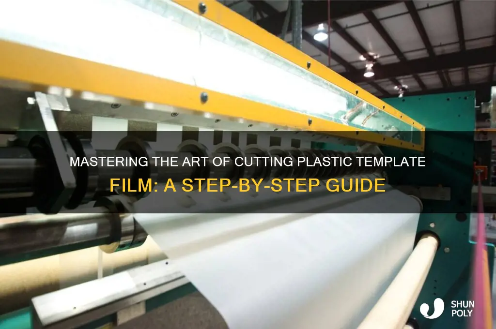 how to cut plastic template film