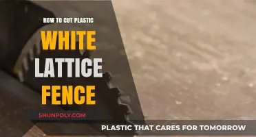 Easy DIY Guide: Cutting Plastic White Lattice Fence Like a Pro