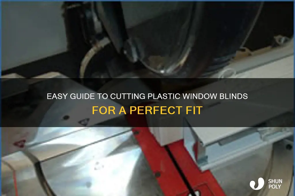 how to cut plastic window blinds