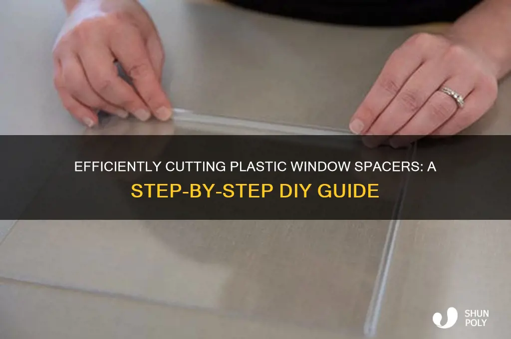 how to cut plastic window spacers
