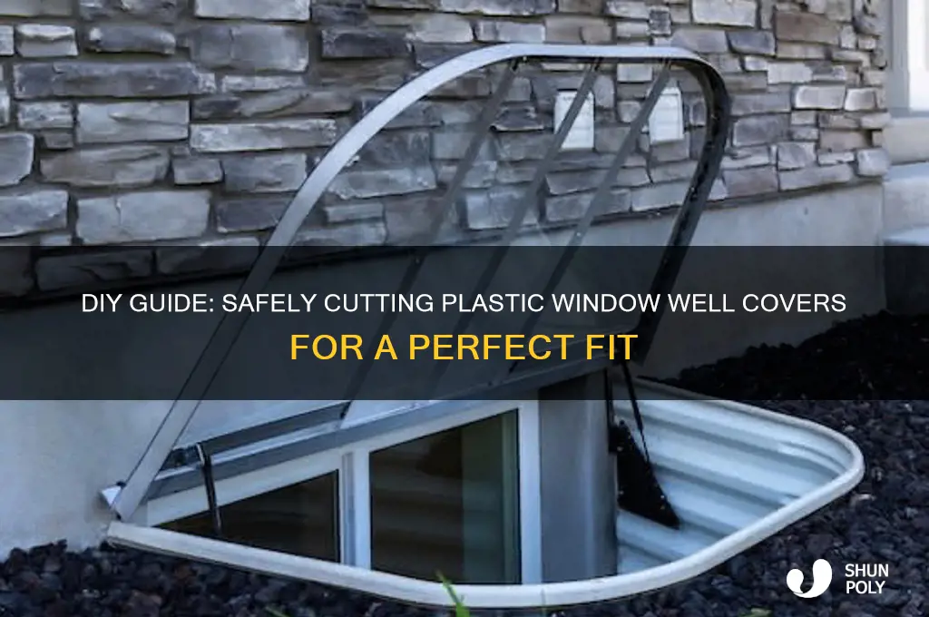 how to cut plastic window well covers