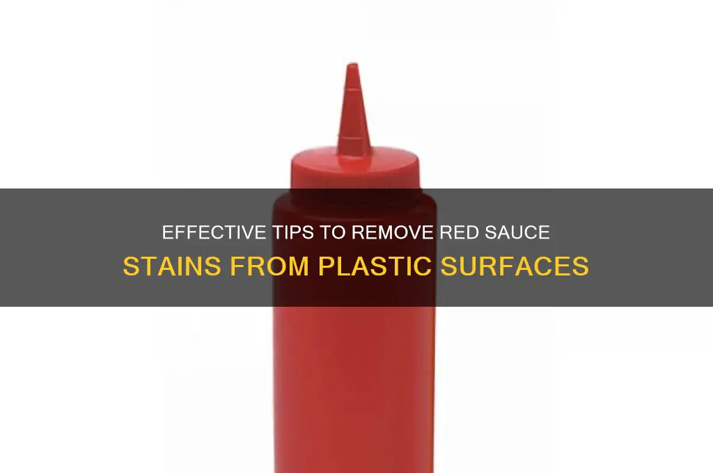 how to cut red sauce on plastic